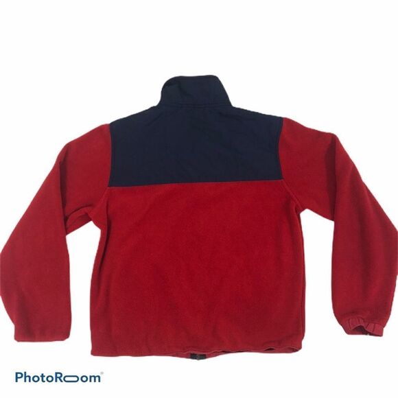 Boys Nautica Red Fleece Zip‎ Up Jacket Size 10/12 - Picture 5 of 8